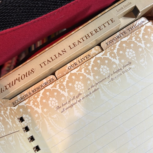 Our Family History, Brown Italian Leather Family Keepsake Journal, original box - Picture 10 of 16